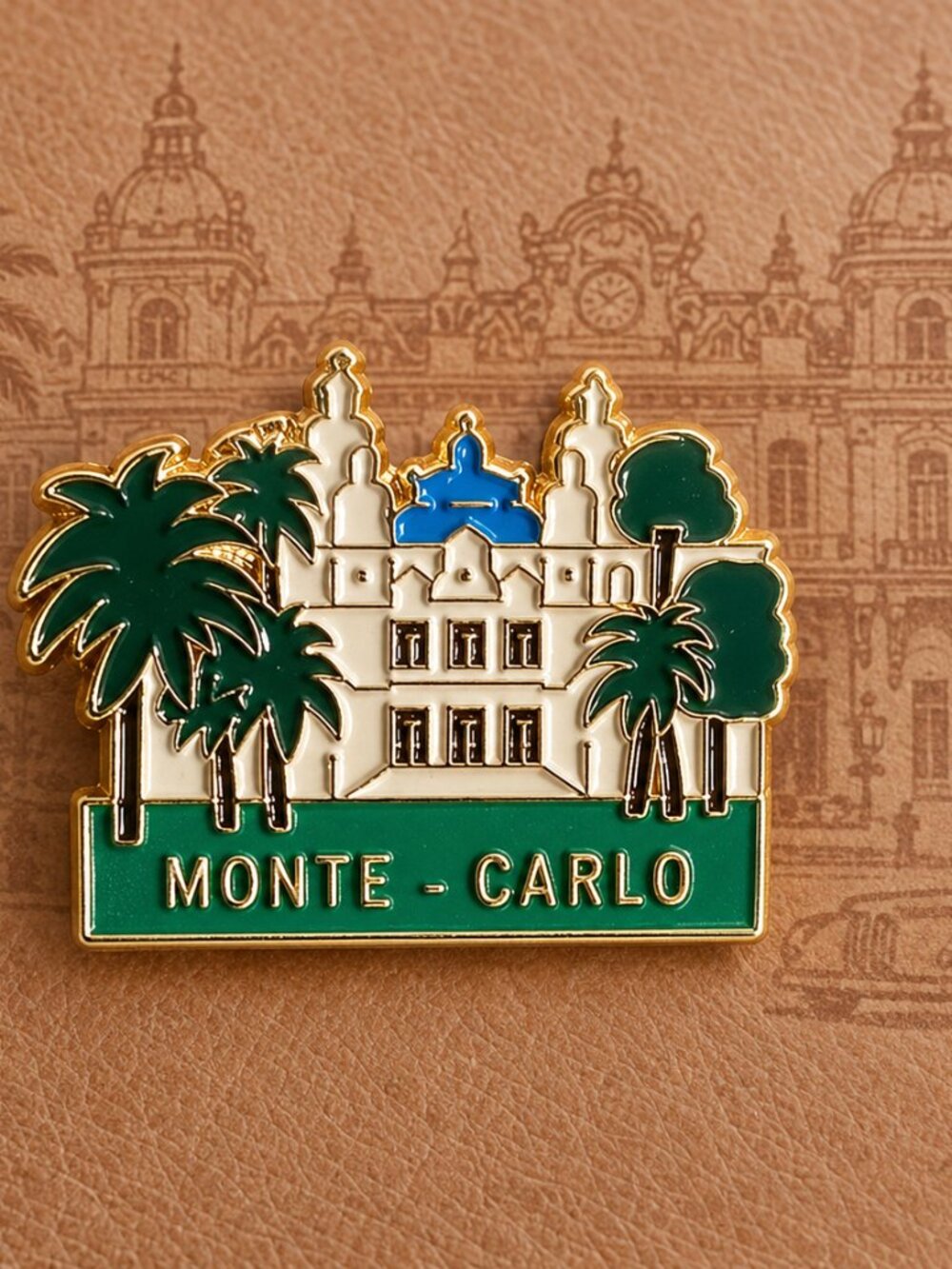 Monte-Carlo Monaco Casino Vintage Souvenir Lapel Pin - Casino De Monte Carlo